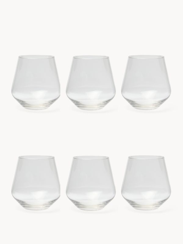 SET OD 6 STAKLENIH ČAŠA 10X7CM
