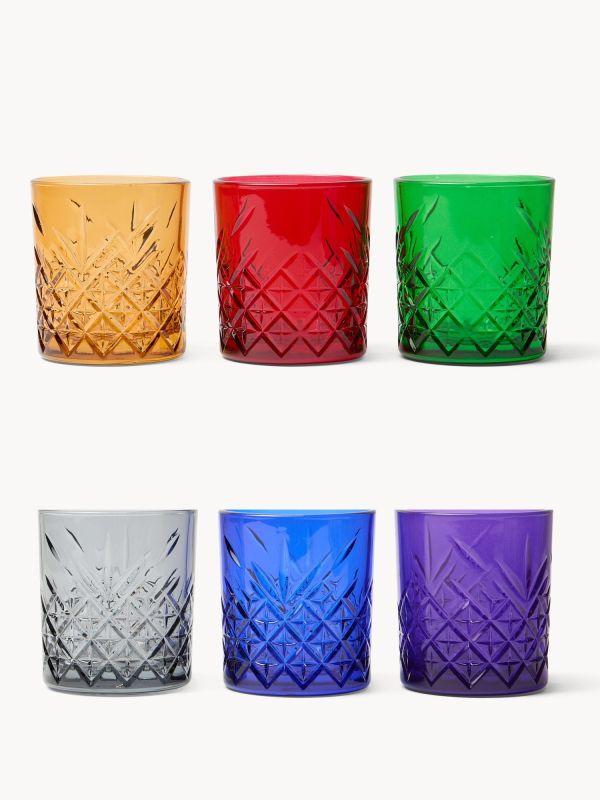 SET OD 6 STAKLENIH ČAŠA 10X9CM