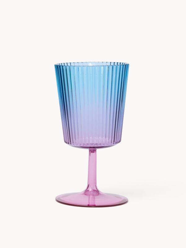 PLASTIČNA ČAŠA SA STOPOM OMBRE  H16CM