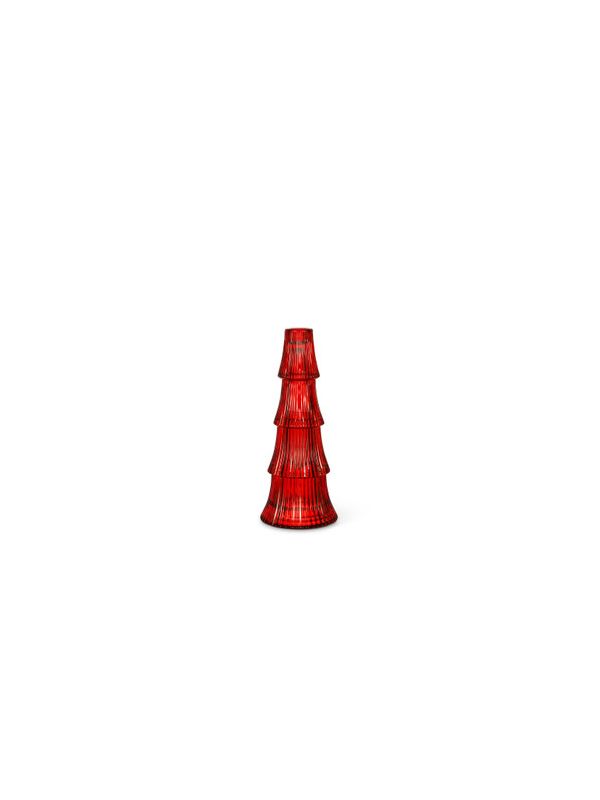 SVEĆNJAK STAKLENI H24CM